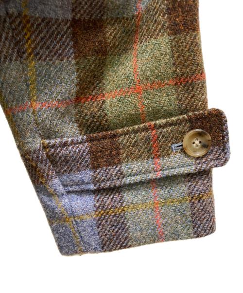 BEAMS BOY（ビームスボーイ）BEAMS BOY (ビームスボーイ) Harris Tweed (ハリスツイード) コラボ ハリスツイードバルマカンコート オリーブ サイズ:１の古着・服飾アイテム