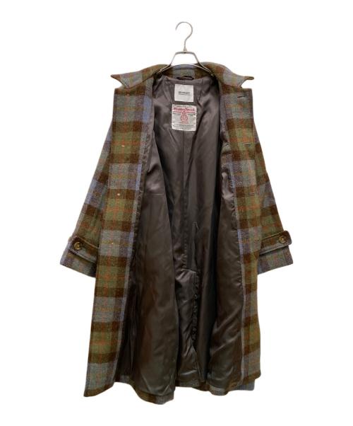 BEAMS BOY（ビームスボーイ）BEAMS BOY (ビームスボーイ) Harris Tweed (ハリスツイード) コラボ ハリスツイードバルマカンコート オリーブ サイズ:１の古着・服飾アイテム