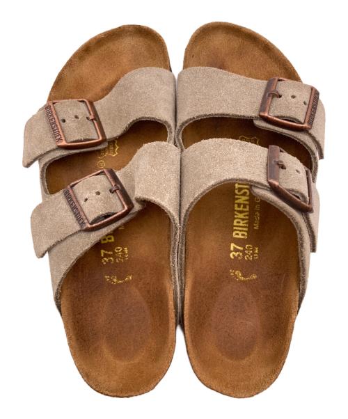 BIRKENSTOCK（ビルケンシュトック）BIRKENSTOCK (ビルケンシュトック) アリゾナスウェード サンダル ベージュ サイズ:37の古着・服飾アイテム