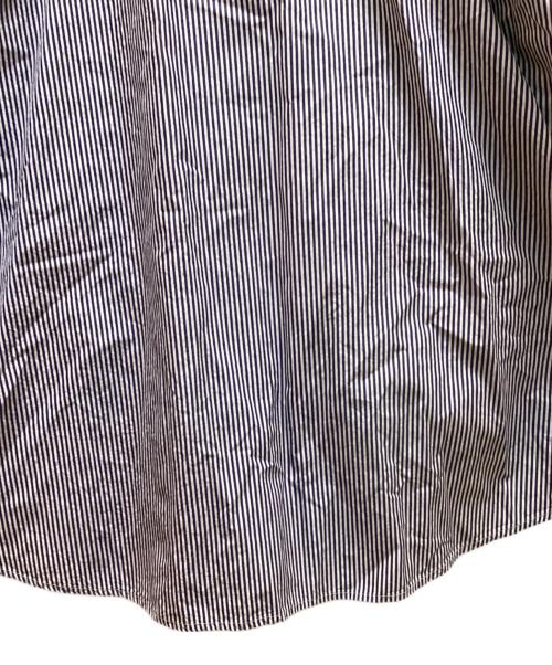 BALENCIAGA（バレンシアガ）BALENCIAGA (バレンシアガ) ストライプシャツドッキングカットソー ネイビー サイズ:1の古着・服飾アイテム