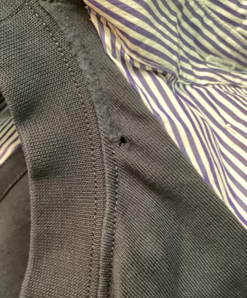 BALENCIAGA（バレンシアガ）BALENCIAGA (バレンシアガ) ストライプシャツドッキングカットソー ネイビー サイズ:1の古着・服飾アイテム