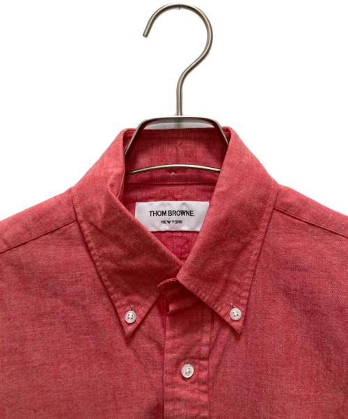 Thom Browne（トムブラウン）Thom Browne (トムブラウン) Supreme (シュプリーム) コラボボタンダウンシャツ レッド サイズ:1の古着・服飾アイテム