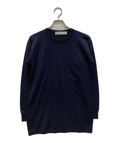 JOHN SMEDLEY（ジョンスメドレー）JOHN SMEDLEY (ジョンスメドレー) Ron Herman (ロンハーマン) 別注ポケット付ハイゲージニット ネイビー サイズ:Sの古着・服飾アイテム