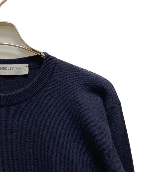 JOHN SMEDLEY（ジョンスメドレー）JOHN SMEDLEY (ジョンスメドレー) Ron Herman (ロンハーマン) 別注ポケット付ハイゲージニット ネイビー サイズ:Sの古着・服飾アイテム
