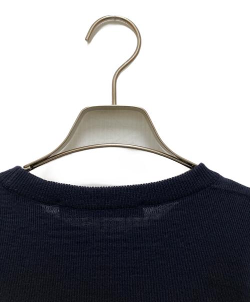 JOHN SMEDLEY（ジョンスメドレー）JOHN SMEDLEY (ジョンスメドレー) Ron Herman (ロンハーマン) 別注ポケット付ハイゲージニット ネイビー サイズ:Sの古着・服飾アイテム