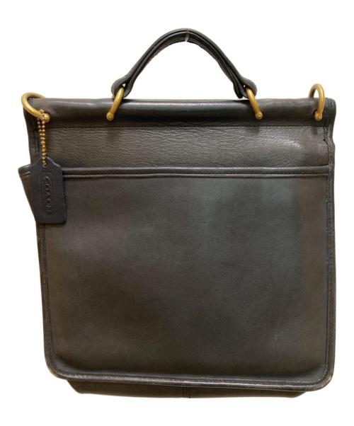COACH（コーチ）COACH (コーチ) ウィリス ヴィンテージレザーショルダーバッグ ブラックの古着・服飾アイテム