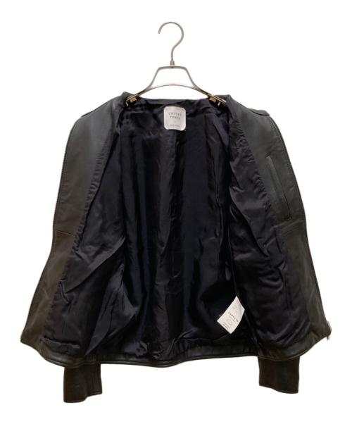 UNITED TOKYO（ユナイテッドトーキョー）UNITED TOKYO (ユナイテッドトーキョー) ラムレザーシングルライダースジャケット ブラック サイズ:１の古着・服飾アイテム
