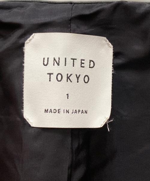 UNITED TOKYO（ユナイテッドトーキョー）UNITED TOKYO (ユナイテッドトーキョー) ラムレザーシングルライダースジャケット ブラック サイズ:１の古着・服飾アイテム