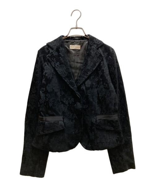 EMPORIO ARMANI（エンポリオ アルマーニ）EMPORIO ARMANI (エンポリオ アルマーニ) ジャガード3Bジャケット ブラック サイズ:４０の古着・服飾アイテム