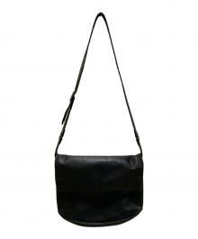 improduct ISSEY MIYAKE（イッセイミヤケ）の古着「レザーショルダーバッグ」｜ブラック