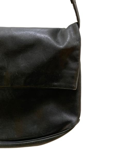 improduct ISSEY MIYAKE（イッセイミヤケ）improduct ISSEY MIYAKE (イッセイミヤケ) レザーショルダーバッグ ブラックの古着・服飾アイテム