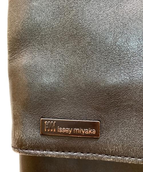 improduct ISSEY MIYAKE（イッセイミヤケ）improduct ISSEY MIYAKE (イッセイミヤケ) レザーショルダーバッグ ブラックの古着・服飾アイテム