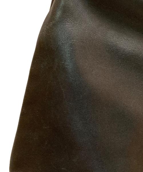 improduct ISSEY MIYAKE（イッセイミヤケ）improduct ISSEY MIYAKE (イッセイミヤケ) レザーショルダーバッグ ブラックの古着・服飾アイテム
