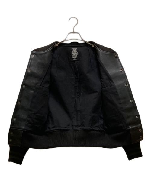 acanthus（アカンサス）acanthus (アカンサス) カウレザースタジャン ブラック サイズ:Ｓの古着・服飾アイテム