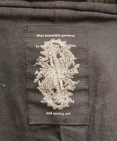 acanthus（アカンサス）acanthus (アカンサス) カウレザースタジャン ブラック サイズ:Ｓの古着・服飾アイテム