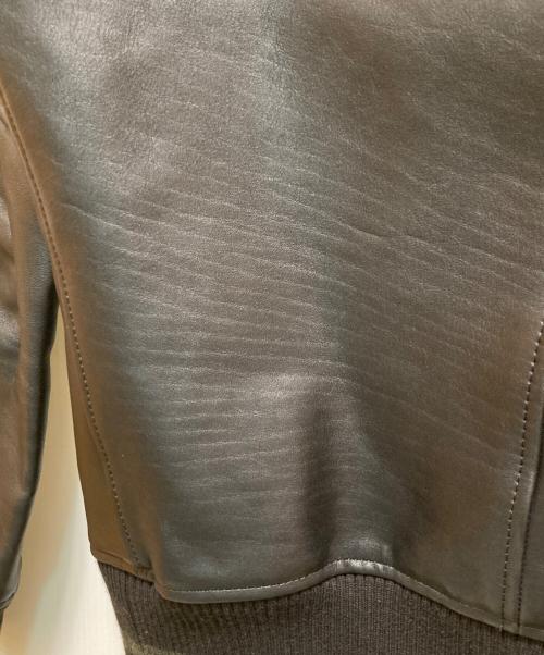 acanthus（アカンサス）acanthus (アカンサス) カウレザースタジャン ブラック サイズ:Ｓの古着・服飾アイテム