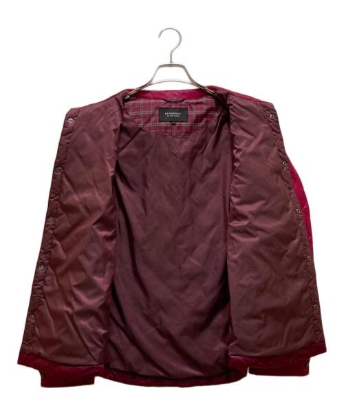 BURBERRY BLACK LABEL（バーバリーブラックレーベル）BURBERRY BLACK LABEL (バーバリーブラックレーベル) キルティングダウンシャツジャケット パープル サイズ:Ｍの古着・服飾アイテム
