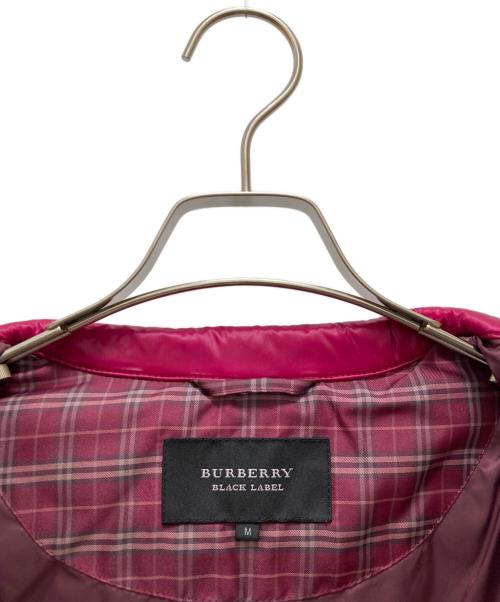 BURBERRY BLACK LABEL（バーバリーブラックレーベル）BURBERRY BLACK LABEL (バーバリーブラックレーベル) キルティングダウンシャツジャケット パープル サイズ:Ｍの古着・服飾アイテム