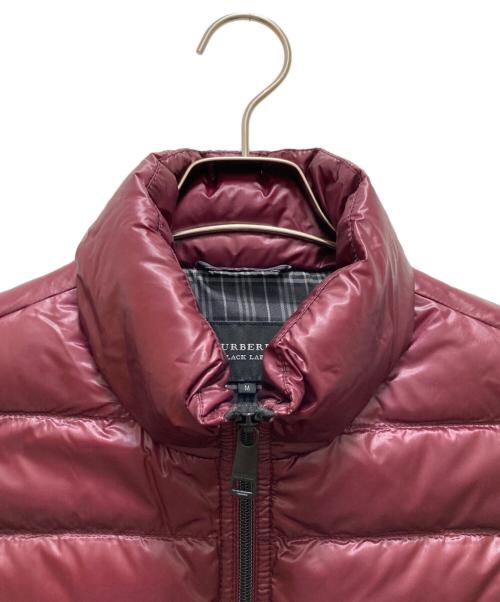 BURBERRY BLACK LABEL（バーバリーブラックレーベル）BURBERRY BLACK LABEL (バーバリーブラックレーベル) ダウンベスト パープル サイズ:Mの古着・服飾アイテム