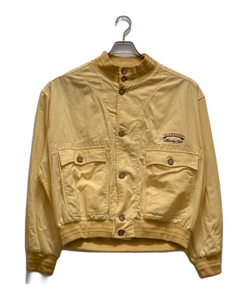 GIVENCHY GENTLEMAN（ジバンシィ ジェントルマン）GIVENCHY GENTLEMAN (ジバンシィ ジェントルマン) ヴィンテージリネンブレンドブルゾン イエロー サイズ:46の古着・服飾アイテム