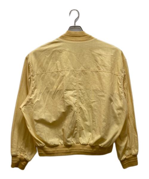 GIVENCHY GENTLEMAN（ジバンシィ ジェントルマン）GIVENCHY GENTLEMAN (ジバンシィ ジェントルマン) ヴィンテージリネンブレンドブルゾン イエロー サイズ:46の古着・服飾アイテム