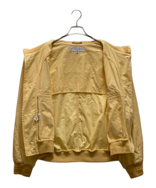 GIVENCHY GENTLEMAN（ジバンシィ ジェントルマン）GIVENCHY GENTLEMAN (ジバンシィ ジェントルマン) ヴィンテージリネンブレンドブルゾン イエロー サイズ:46の古着・服飾アイテム