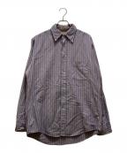 L.L.Beanエルエルビーン）の古着「ヴィンテージストライプボタンダウンシャツ」｜ネイビー×ピンク