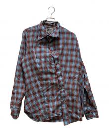 Vivienne Westwood man（ヴィヴィアン ウェストウッド マン）の古着「変形チェックシャツ」｜ブルー×レッド
