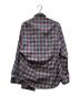 Vivienne Westwood man (ヴィヴィアン ウェストウッド マン) 変形チェックシャツ ブルー×レッド サイズ:50：12000円