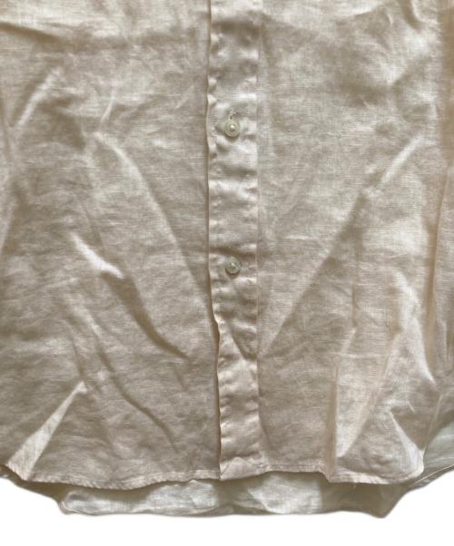 POLO RALPH LAUREN（ポロ・ラルフローレン）POLO RALPH LAUREN (ポロ・ラルフローレン) ボタンダウンリネンシャツ ベージュ サイズ:Lの古着・服飾アイテム