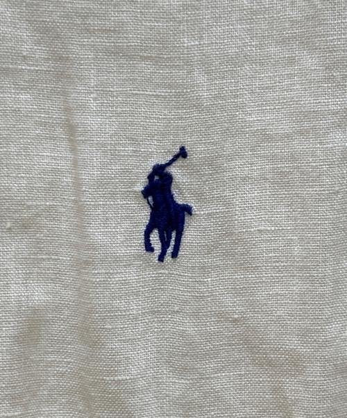 POLO RALPH LAUREN（ポロ・ラルフローレン）POLO RALPH LAUREN (ポロ・ラルフローレン) ボタンダウンリネンシャツ ベージュ サイズ:Lの古着・服飾アイテム