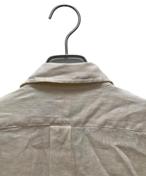 POLO RALPH LAUREN（ポロ・ラルフローレン）POLO RALPH LAUREN (ポロ・ラルフローレン) ボタンダウンリネンシャツ ベージュ サイズ:Lの古着・服飾アイテム