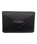 BALENCIAGAバレンシアガ）の古着「ペーパーミニウォレット」｜グレー
