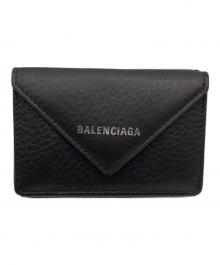 BALENCIAGA（バレンシアガ）の古着「ペーパーミニウォレット」｜グレー