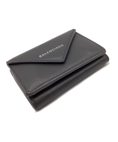 BALENCIAGA（バレンシアガ）BALENCIAGA (バレンシアガ) ペーパーミニウォレット グレーの古着・服飾アイテム