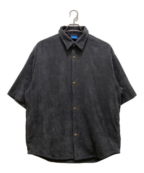 Ocean Pacific（オーシャンパシフィック）Ocean Pacific (オーシャンパシフィック) N.HOOLYWOOD (エヌ ハリウッド) コラボ半袖コーデュロイシャツ グレー サイズ:４０の古着・服飾アイテム