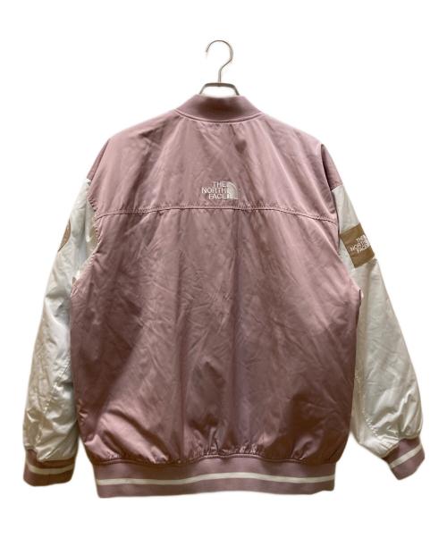 THE NORTH FACE WHITE LABEL（ザノースフェイスホワイトレーベル）THE NORTH FACE WHITE LABEL (ザノースフェイスホワイトレーベル) プレーヤー バーシティ ジャケット ピンク サイズ:Lの古着・服飾アイテム