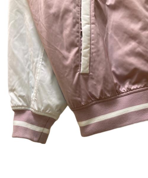 THE NORTH FACE WHITE LABEL（ザノースフェイスホワイトレーベル）THE NORTH FACE WHITE LABEL (ザノースフェイスホワイトレーベル) プレーヤー バーシティ ジャケット ピンク サイズ:Lの古着・服飾アイテム