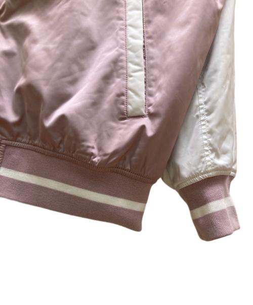 THE NORTH FACE WHITE LABEL（ザノースフェイスホワイトレーベル）THE NORTH FACE WHITE LABEL (ザノースフェイスホワイトレーベル) プレーヤー バーシティ ジャケット ピンク サイズ:Lの古着・服飾アイテム