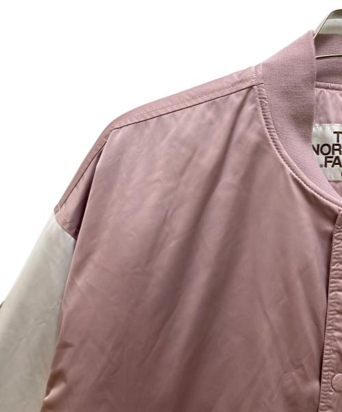 THE NORTH FACE WHITE LABEL（ザノースフェイスホワイトレーベル）THE NORTH FACE WHITE LABEL (ザノースフェイスホワイトレーベル) プレーヤー バーシティ ジャケット ピンク サイズ:Lの古着・服飾アイテム