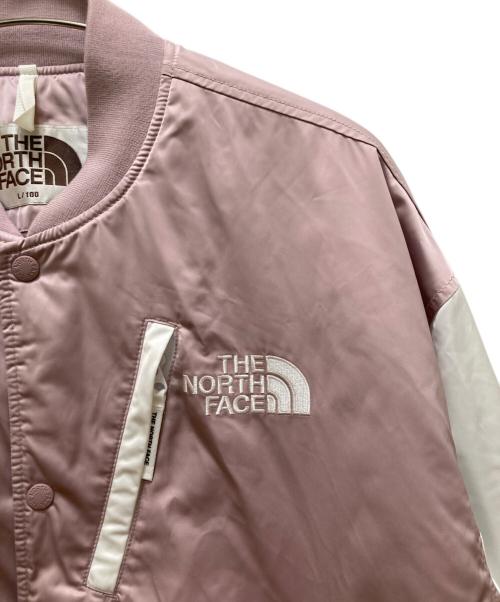 THE NORTH FACE WHITE LABEL（ザノースフェイスホワイトレーベル）THE NORTH FACE WHITE LABEL (ザノースフェイスホワイトレーベル) プレーヤー バーシティ ジャケット ピンク サイズ:Lの古着・服飾アイテム