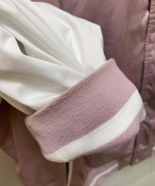 THE NORTH FACE WHITE LABEL（ザノースフェイスホワイトレーベル）THE NORTH FACE WHITE LABEL (ザノースフェイスホワイトレーベル) プレーヤー バーシティ ジャケット ピンク サイズ:Lの古着・服飾アイテム