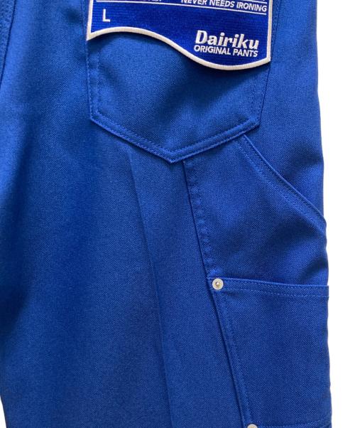 DAIRIKU（ダイリク）DAIRIKU (ダイリク) ペインタープレスパンツ ブルー サイズ:Lの古着・服飾アイテム