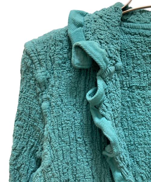 me ISSEY MIYAKE（ミーイッセイ ミヤケ）me ISSEY MIYAKE (ミーイッセイ ミヤケ) カリフラワープリーツ シングルジャケット グリーン サイズ:Freeの古着・服飾アイテム