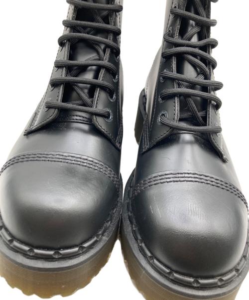 Dr.Martens（ドクターマーチン）Dr.Martens (ドクターマーチン) クレイジーボム 10ホールレースアップブーツ ブラック サイズ:8の古着・服飾アイテム
