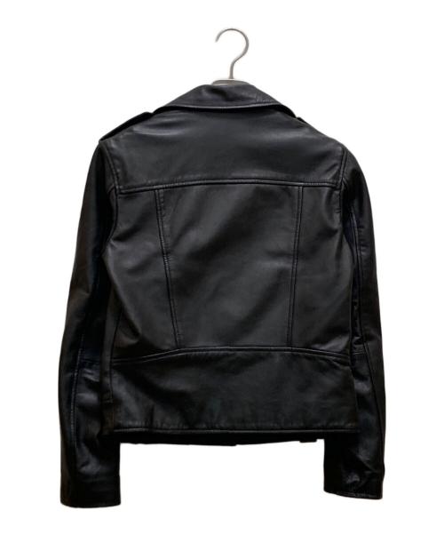 G-STAR RAW（ジースターロゥ）G-STAR RAW (ジースターロゥ) ラムレザーダブルライダースジャケット ブラック サイズ:ＸＳの古着・服飾アイテム