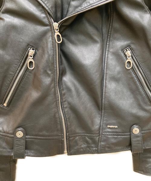G-STAR RAW（ジースターロゥ）G-STAR RAW (ジースターロゥ) ラムレザーダブルライダースジャケット ブラック サイズ:ＸＳの古着・服飾アイテム