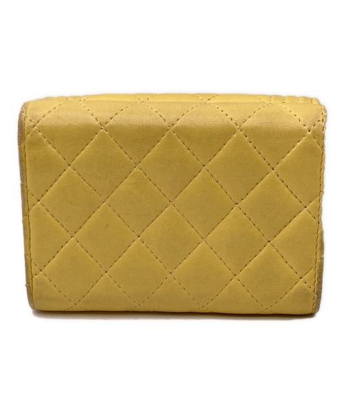 CHANEL（シャネル）CHANEL (シャネル) ボーイシャネル スモールウォレット イエローの古着・服飾アイテム
