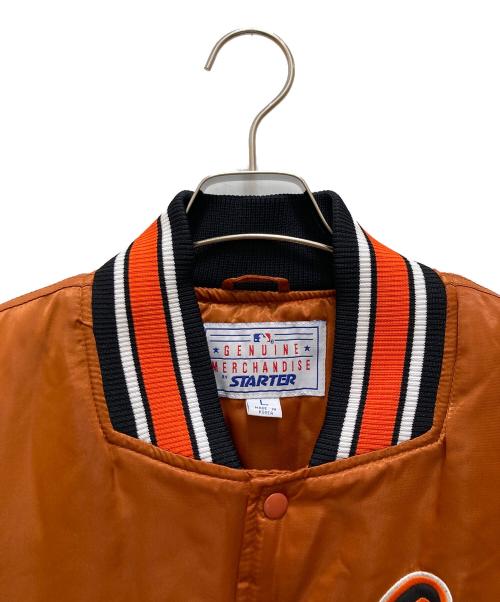 GENUINE MERCHANDISE by STARTER（ジェニュイン マーチャンダイズ バイ スターター）GENUINE MERCHANDISE BY STARTER (ジェニュイン マーチャンダイズ バイ スターター) Orioles スタジャン ブラウン サイズ:Lの古着・服飾アイテム