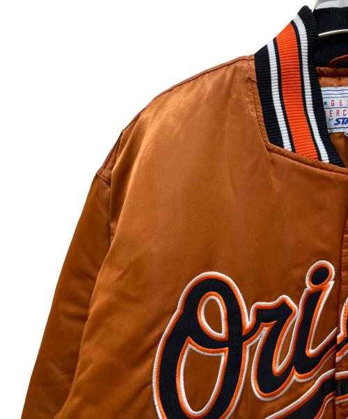 GENUINE MERCHANDISE by STARTER（ジェニュイン マーチャンダイズ バイ スターター）GENUINE MERCHANDISE BY STARTER (ジェニュイン マーチャンダイズ バイ スターター) Orioles スタジャン ブラウン サイズ:Lの古着・服飾アイテム